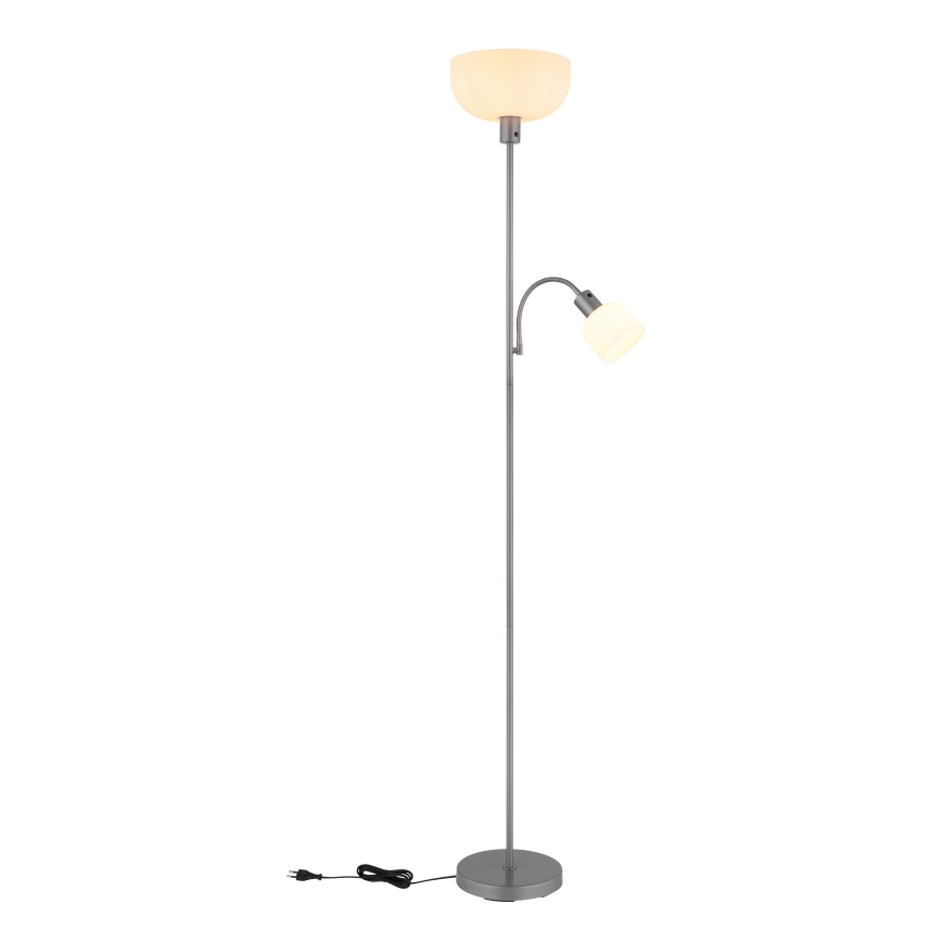 Globo - Grīdas lampa 1xE27/40W/230V + 1xE14/25W