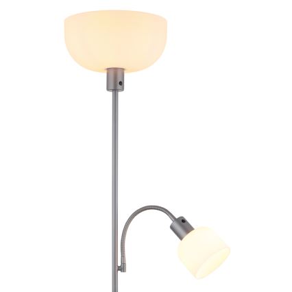 Globo - Grīdas stāvlampa 1xE27/40W/230V + 1xE14/25W