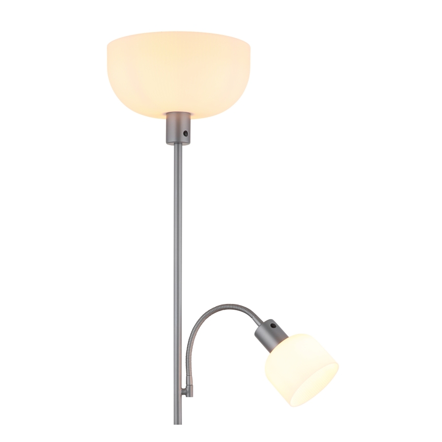 Globo - Grīdas stāvlampa 1xE27/40W/230V + 1xE14/25W