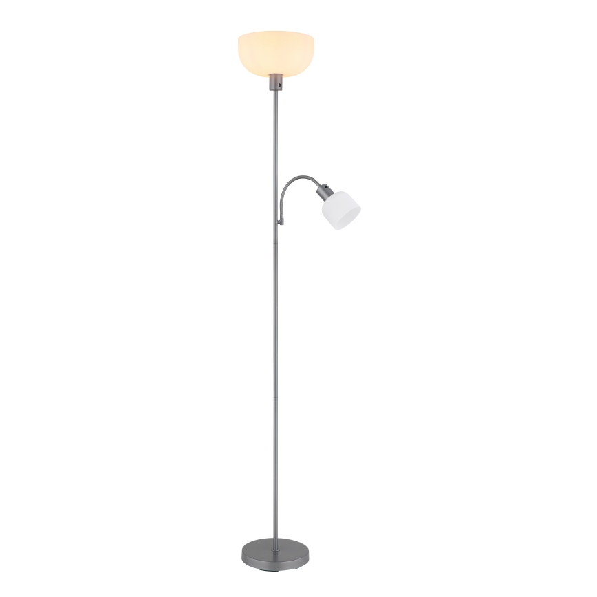 Globo - Grīdas stāvlampa 1xE27/40W/230V + 1xE14/25W