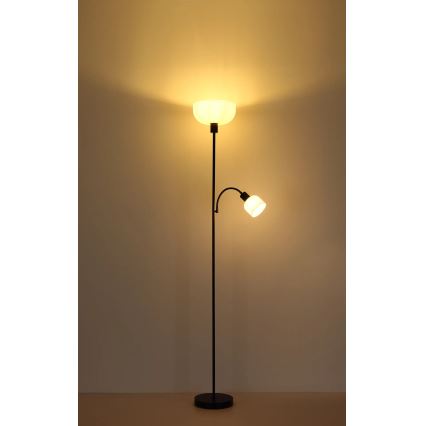 Globo - Grīdas lampa 1xE27/40W/230V + 1xE14/25W