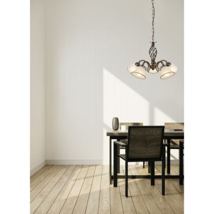 Globo - Lustra ar ķēdi 5xE27/60W/230V