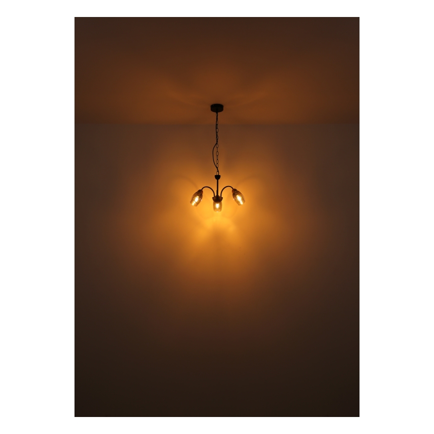 Globo - Lustra ar ķēdi 3xE14/25W/230V