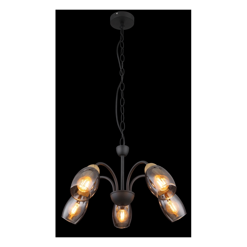 Globo - Lustra ar ķēdi 5xE14/25W/230V