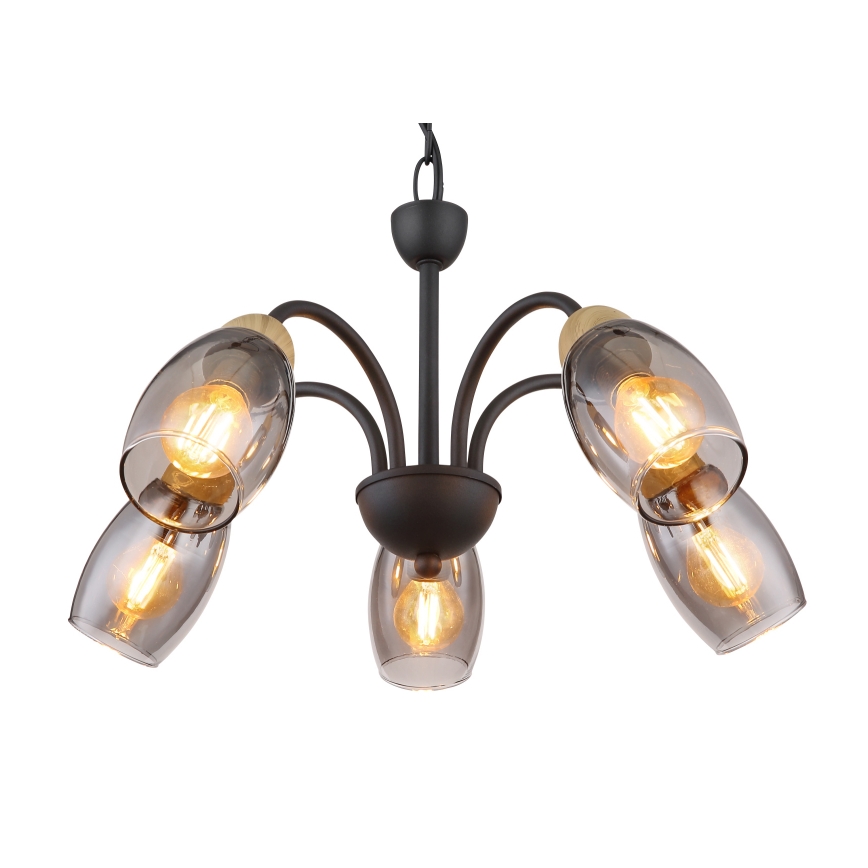 Globo - Lustra ar ķēdi 5xE14/25W/230V