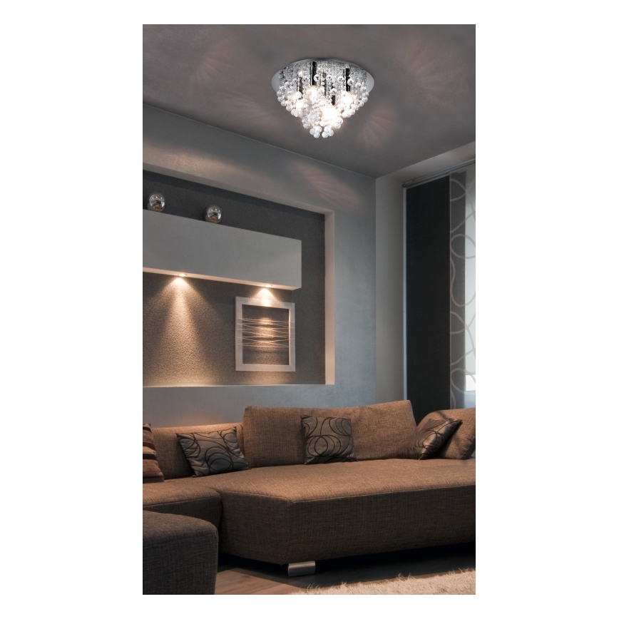 Globo - Griestu lampa 5xE14/40W/230V d. 46 cm spīdīgi hromēts