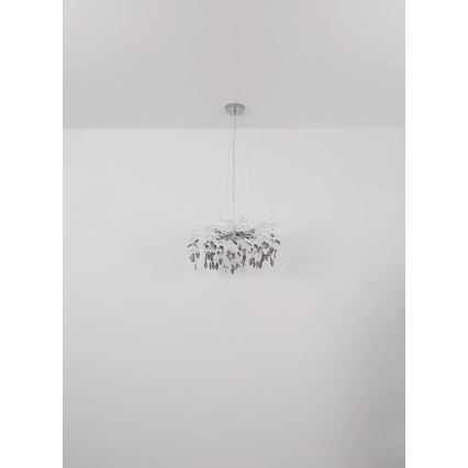 Globo - Lustra ar auklu 8xG9/8W/230V d. 61 cm spīdīgi hromēts
