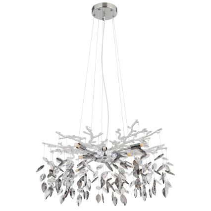 Globo - Lustra ar auklu 8xG9/8W/230V d. 61 cm spīdīgi hromēts
