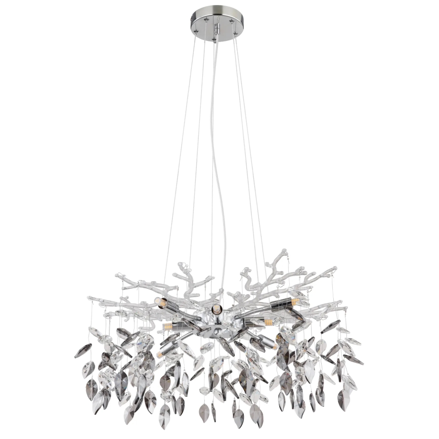 Globo - Lustra ar auklu 8xG9/8W/230V d. 61 cm spīdīgi hromēts