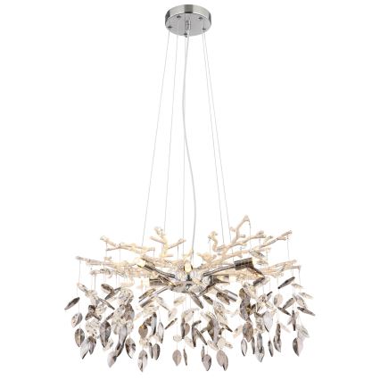Globo - Lustra ar auklu 8xG9/8W/230V d. 61 cm spīdīgi hromēts