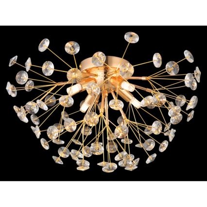 Globo - LED Griestu lampa 4xG9/3,5W/230V d. 45 cm zelta