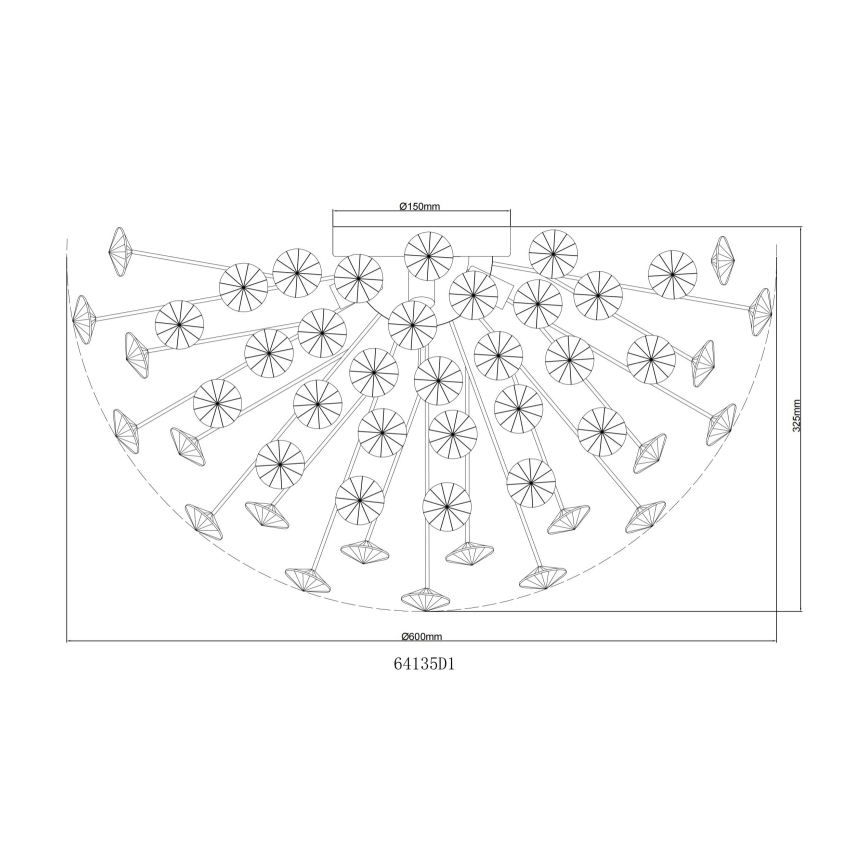 Globo - LED griestu lampa 6xG9/3,5W/230V zelta krāsā
