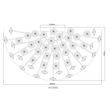 Globo - LED Griestu lampa 6xG9/3,5W/230V d. 60 cm spīdīgi hromēts