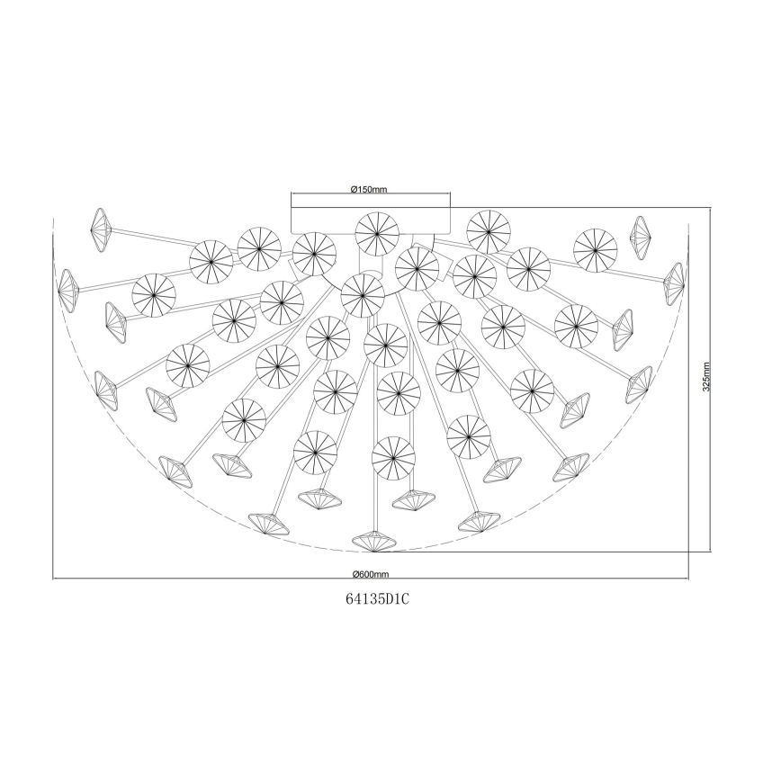 Globo - LED Griestu lampa 6xG9/3,5W/230V d. 60 cm spīdīgi hromēts