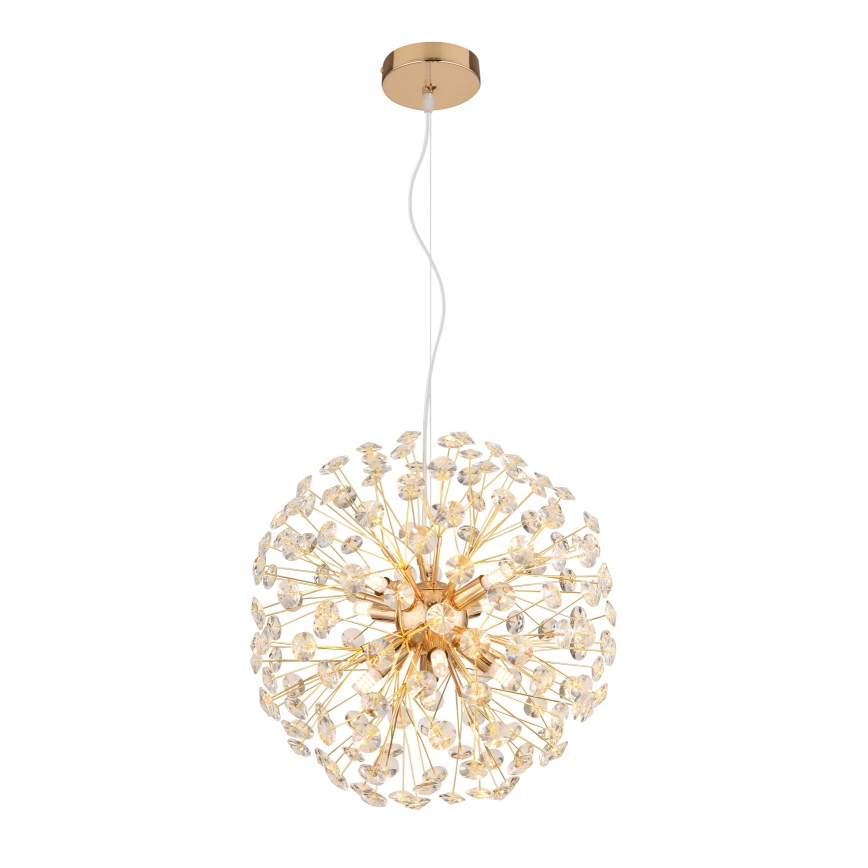 Globo - LED lustra uz troses 8xG9/3,5W/230V Ø 40 cm zelta