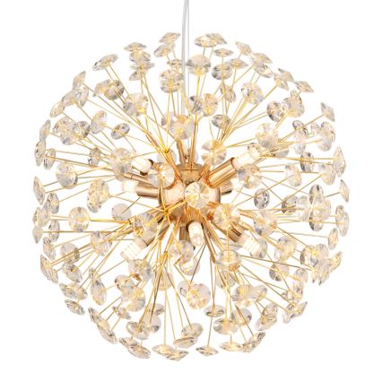 Globo - LED lustra uz troses 8xG9/3,5W/230V Ø 40 cm zelta