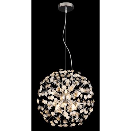 Globo - LED lustra uz stieples 8xG9/3,5W/230V spīdīgs hroms