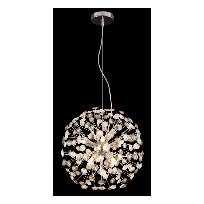Globo - LED lustra uz stieples 8xG9/3,5W/230V spīdīgs hroms