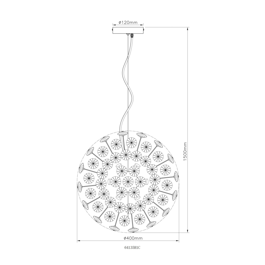 Globo - LED lustra uz stieples 8xG9/3,5W/230V spīdīgs hroms