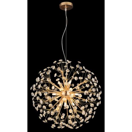 Globo - LED lustra uz troses 9xG9/3,5W/230V Ø 60 cm zeltaina