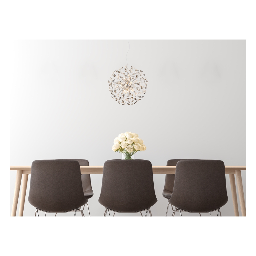 Globo - LED lustra uz troses 9xG9/3,5W/230V Ø 60 cm spīdīgs hroms