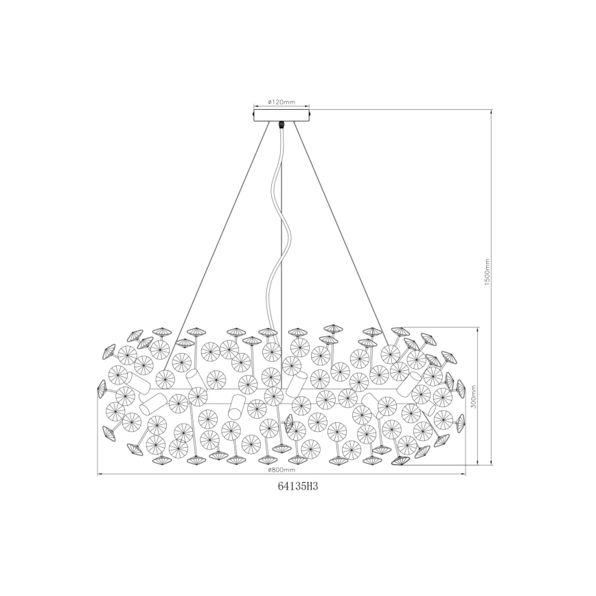 Globo - LED Kristāla lustra ar auklu 20xG9/3,5W/230V