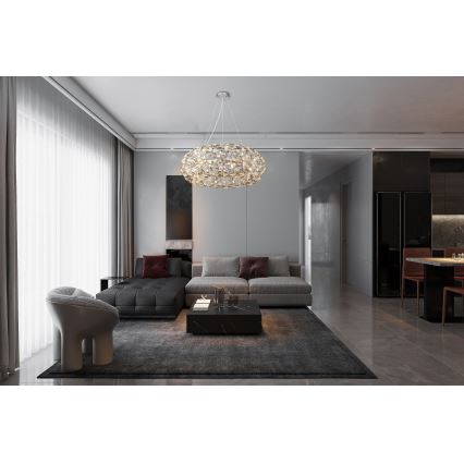 Globo - LED kristāla lustra uz troses 20xG9/3,5W/230V