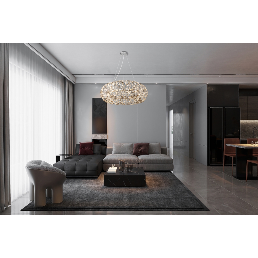 Globo - LED kristāla lustra uz troses 20xG9/3,5W/230V