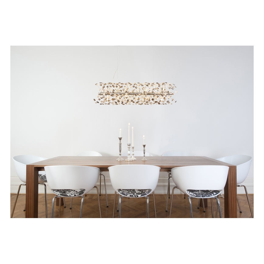 Globo - LED lustra uz troses 12xG9/3,5W/230V spīdīgs hroms