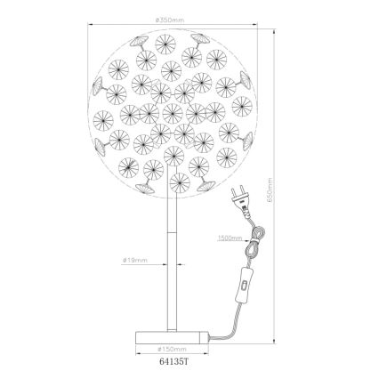 Globo - LED Galda lampa 8xG9/3,5W/230V zelta