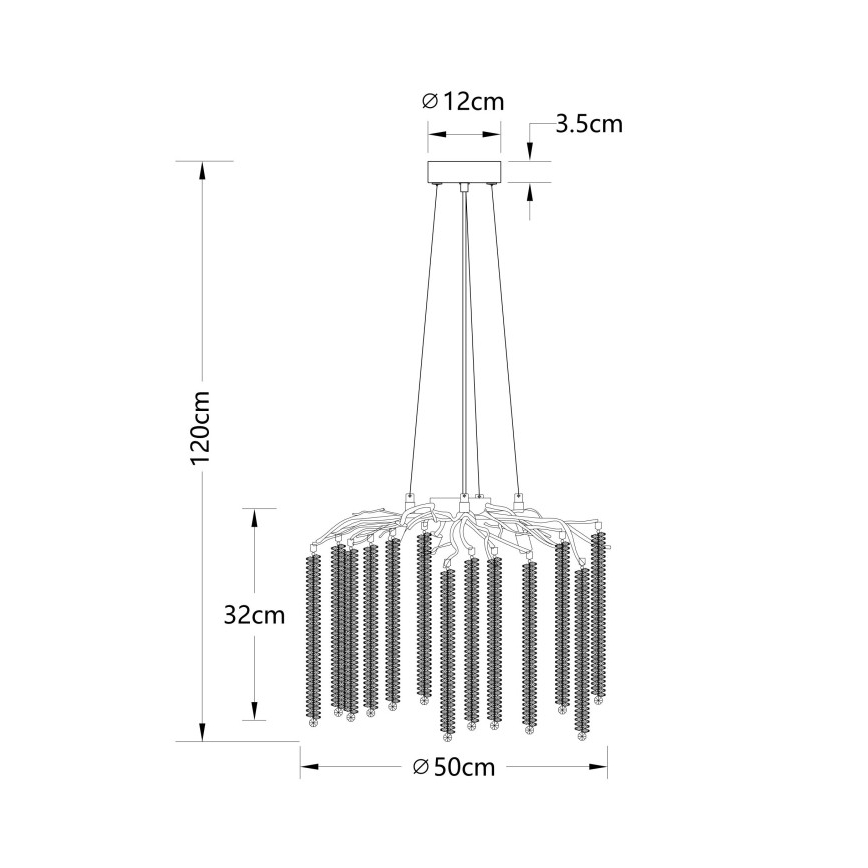 Globo - LED lustra uz troses 6xG9/8W/230V