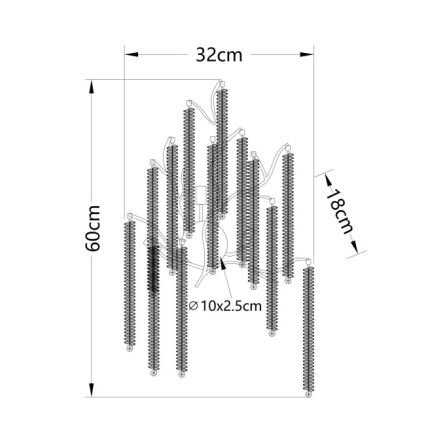Globo - LED sienas gaismeklis 3xG9/8W/230V