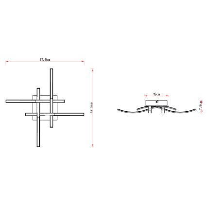 Globo - LED Griestu lampa LED/15W/230V