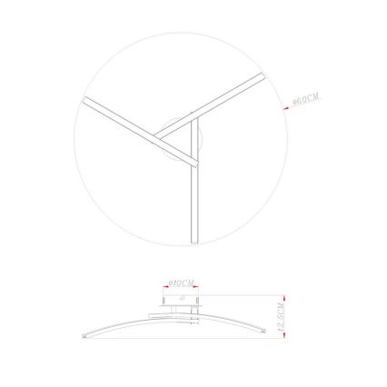 Globo - LED Ceiling Lampa 3×LED/6W/230V