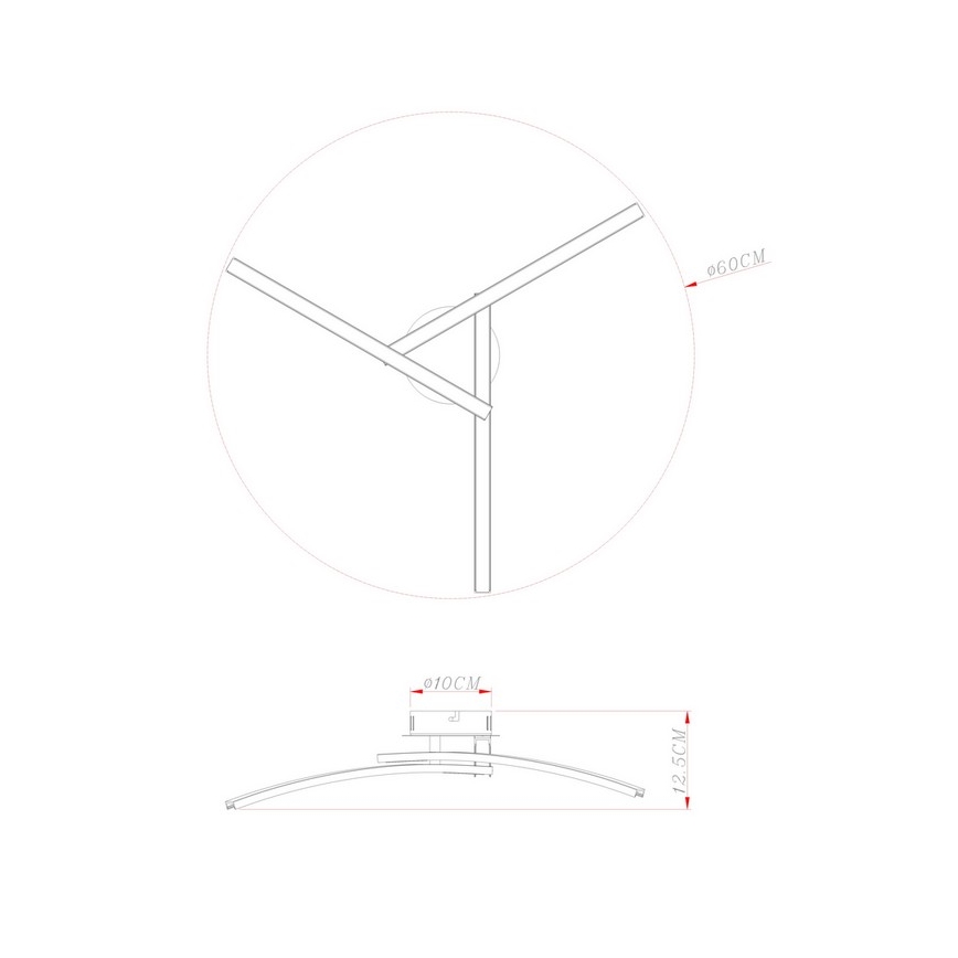 Globo - LED Ceiling Lampa 3×LED/6W/230V