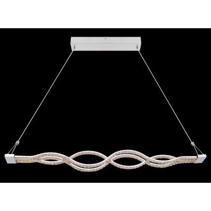 Globo - LED lustra ar regulējamu spilgtumu uz troses LED/30W/230V + ar tālvadības pulti