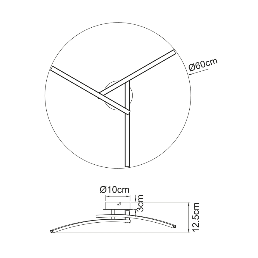 Globo - LED Virsapmetuma lustra 3xLED/6W/230V 3000/4000/6000K