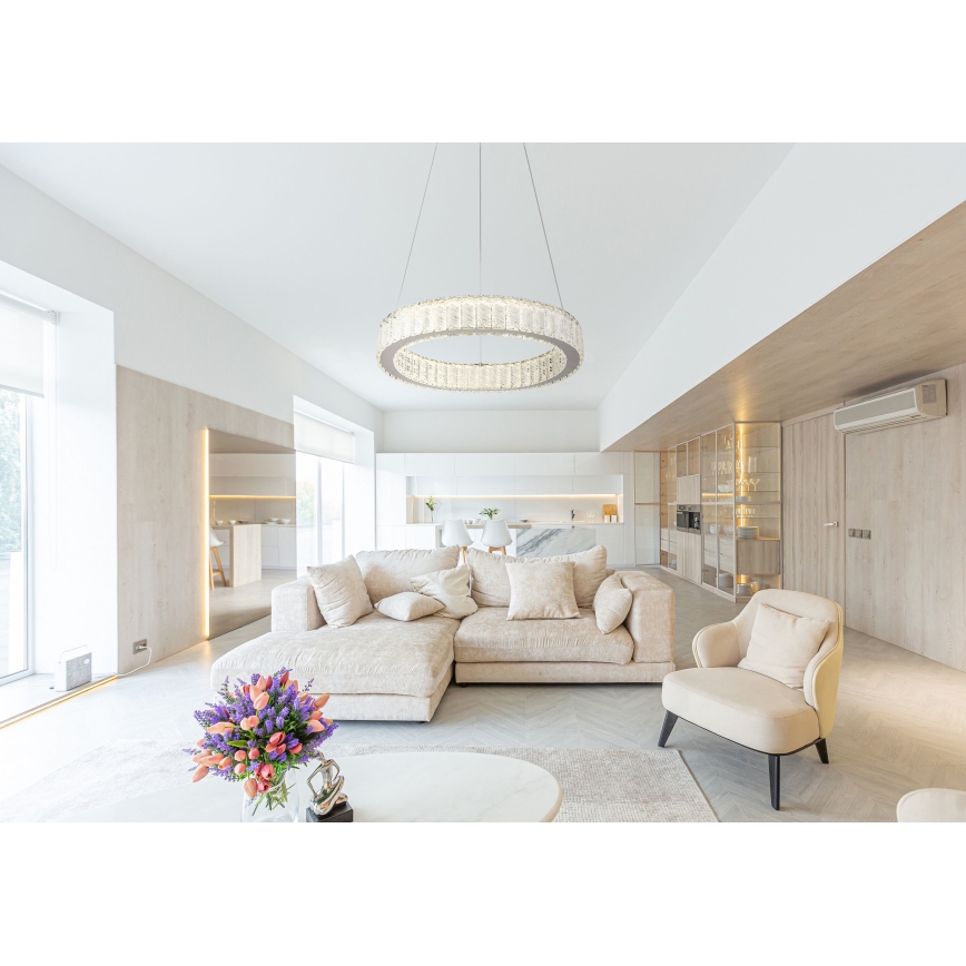 Globo - LED regulējams lustra ar kabeli LED/50W/230V 2700-6000K diametrs 50 cm + tālvadības pults
