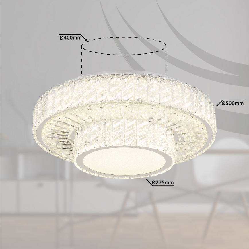 Globo - LED regulējams griestu gaismeklis LED/50W/230V 2700-6000K Ø 50 cm ar tālvadības pulti