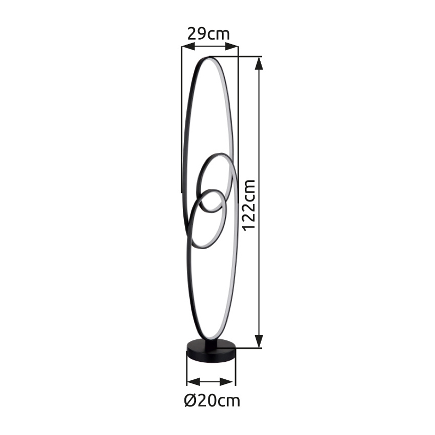 Globo - LED stāvlampa LED/39W/230V 2700/4000/6500K