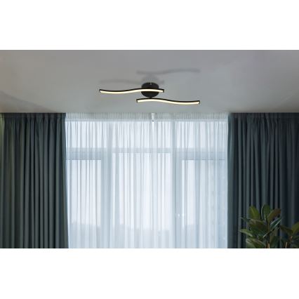 Globo - LED Virsapmetuma lustra LED/12W/230V 3000K melna