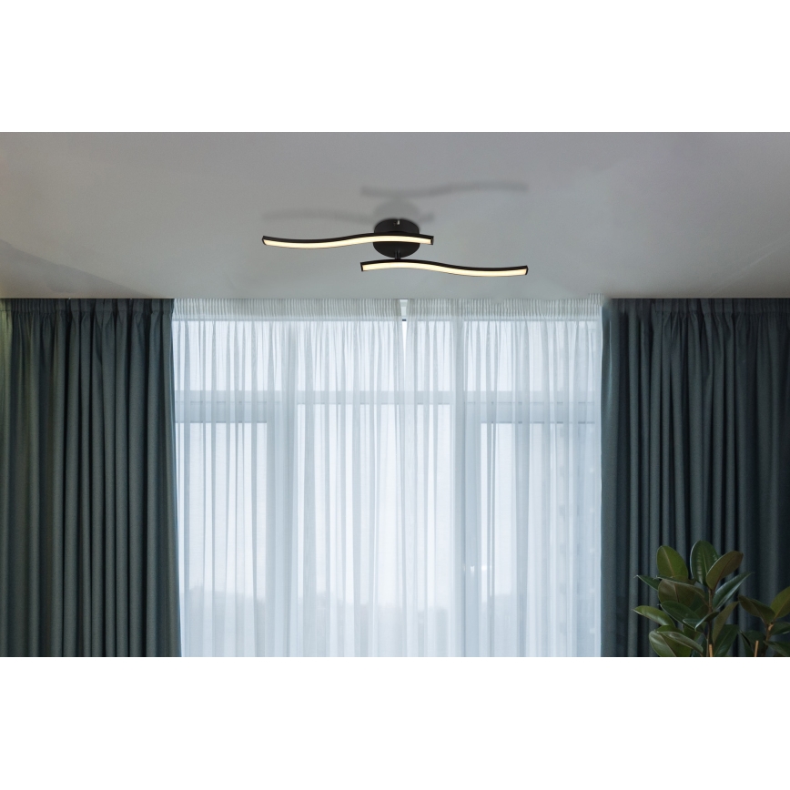 Globo - LED Virsapmetuma lustra LED/12W/230V 3000K melna