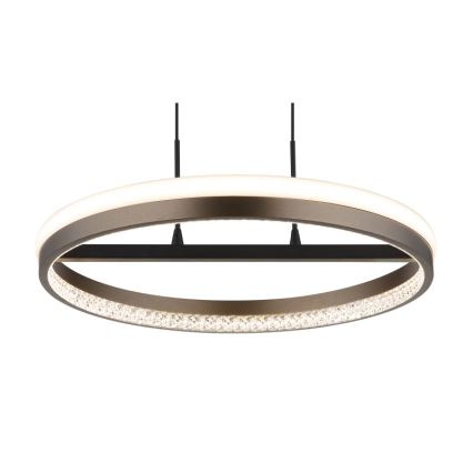 Globo - LED Lustra ar auklu LED/40W/230V 3000/4000/6000K d. 39,7 cm brūna