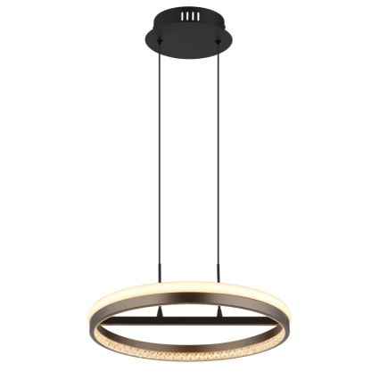Globo - LED Lustra ar auklu LED/40W/230V 3000/4000/6000K d. 39,7 cm brūna