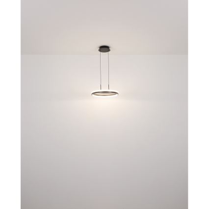 Globo - LED Lustra ar auklu LED/40W/230V 3000/4000/6000K d. 39,7 cm brūna