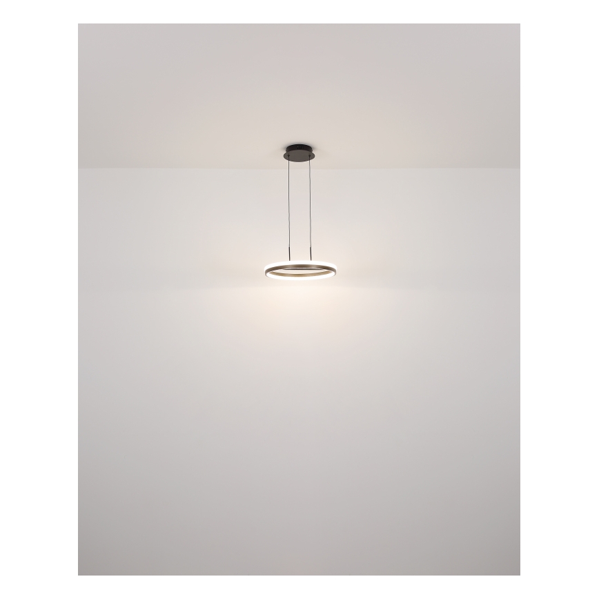 Globo - LED Lustra ar auklu LED/40W/230V 3000/4000/6000K d. 39,7 cm brūna