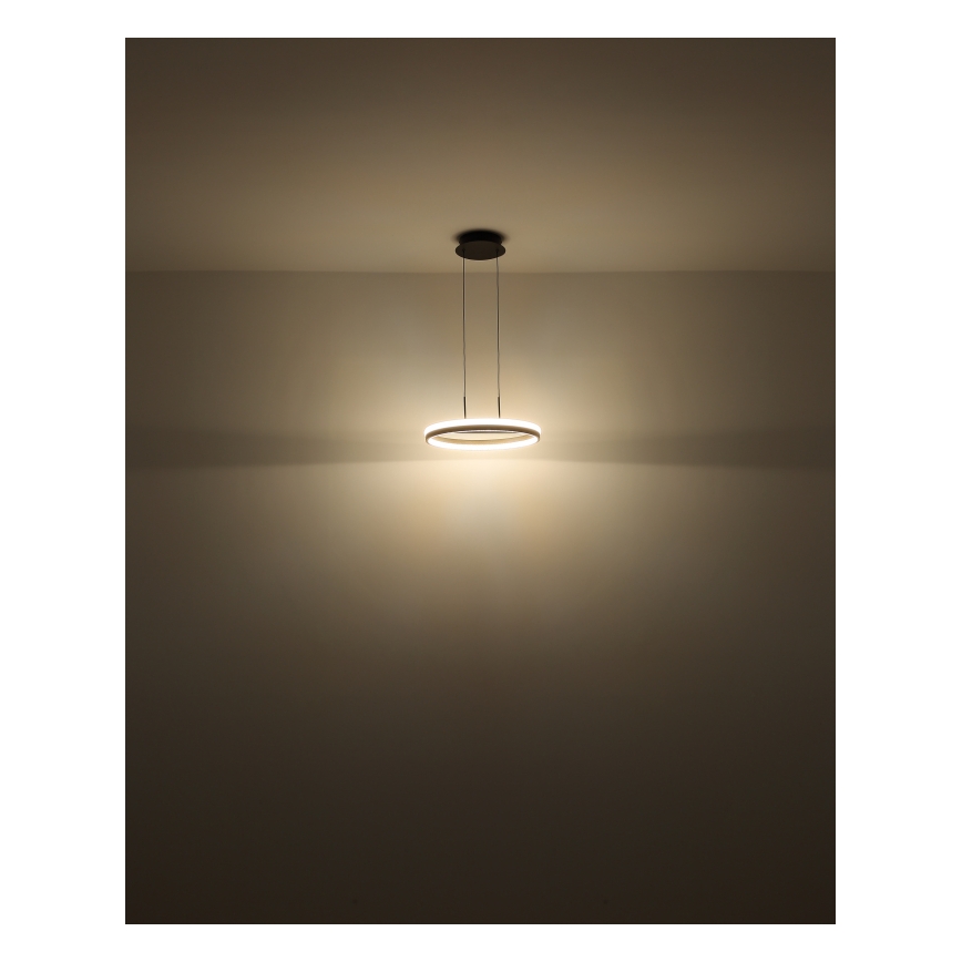 Globo - LED Lustra ar auklu LED/40W/230V 3000/4000/6000K d. 39,7 cm brūna