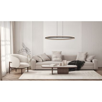 Globo - LED Lustra ar auklu LED/60W/230V 3000/4000/6000K brūna