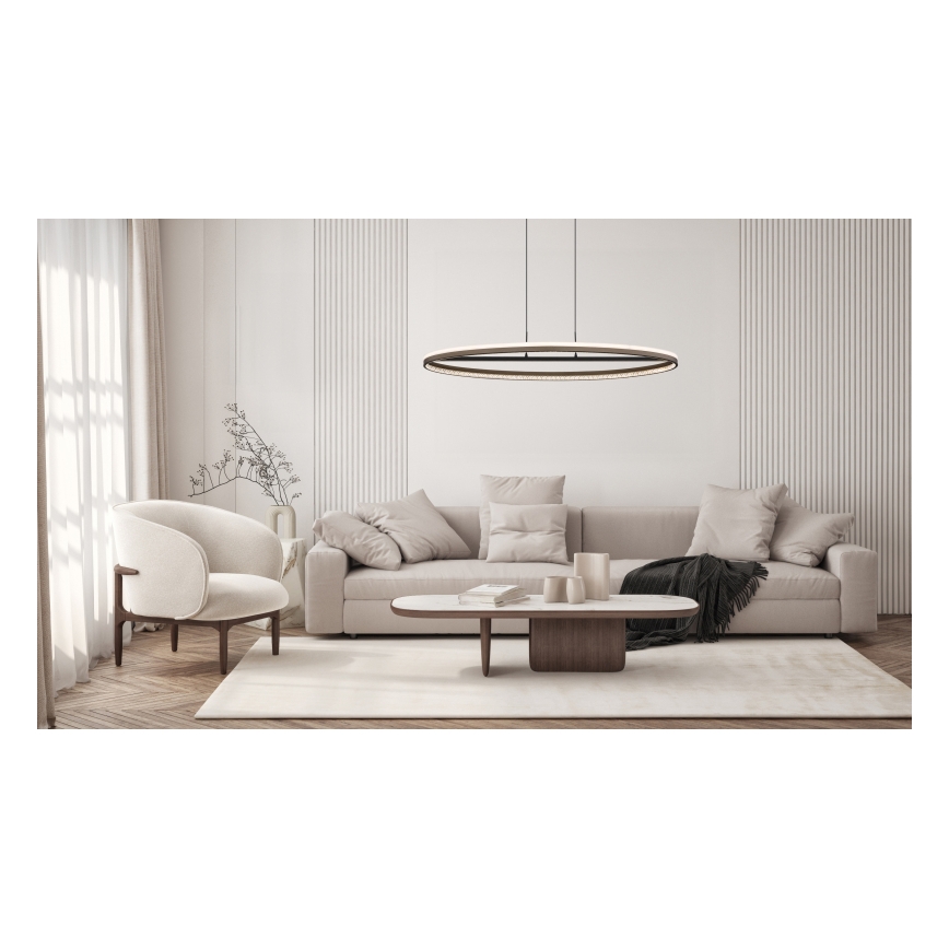 Globo - LED Lustra ar auklu LED/60W/230V 3000/4000/6000K brūna