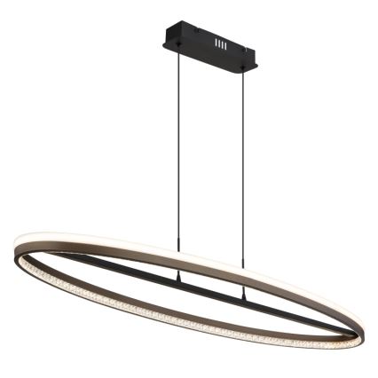 Globo - LED Lustra ar auklu LED/60W/230V 3000/4000/6000K brūna